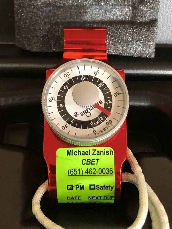 lot 20 image: Baseline 12-0206 Red Pinch Gauge, 60lbs Capacity