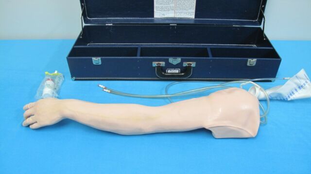 lot 30 image: Nasco Life Size & Feel Anatomically Accurate Phlebotomy & Venipuncture Practice Arm for Nurse&nbspNeedle Shot&nbspTraining Tool Includes Carrying Case
