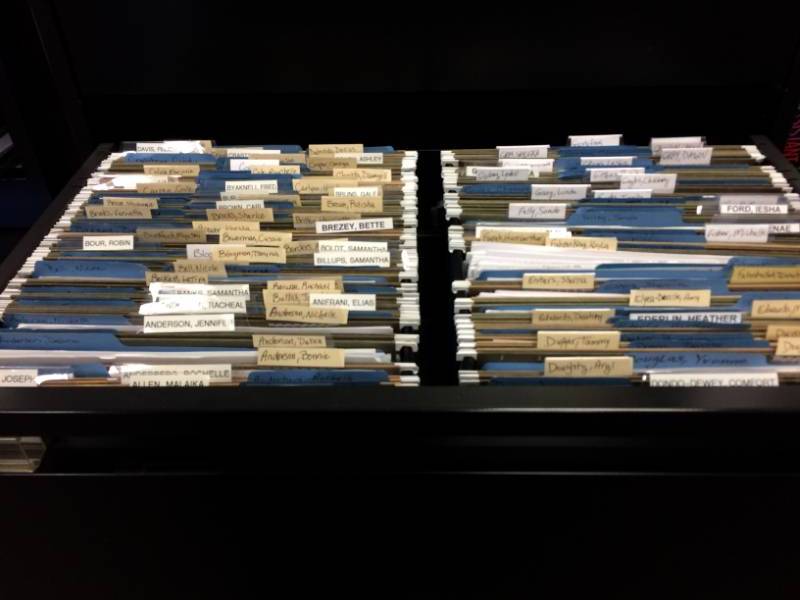 lot 43 image: MSRP $900 HON 700 Series 4-Drawer STEEL Lateral FILING CABINET BLACK - EXCELLENT CONDITION