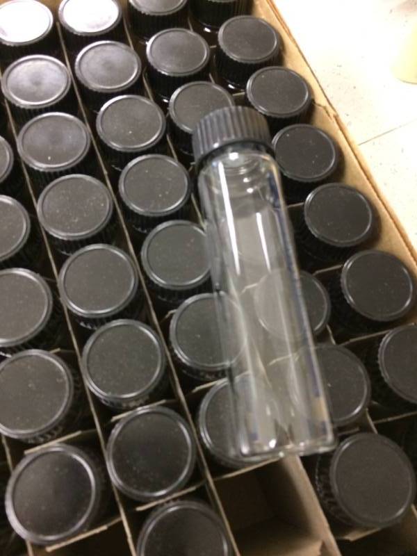 lot 26 image: Lot Of Small Bottles For Scented Oils With Caps - New In Box