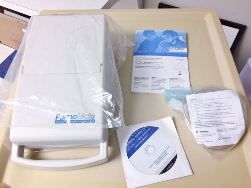 lot 36 image: PulmoMate CompressorNebulizerBy&nbspDeVilbiss&nbspAppears To Be New