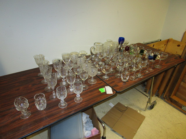 STEMWARE, PITCHER AND VASE