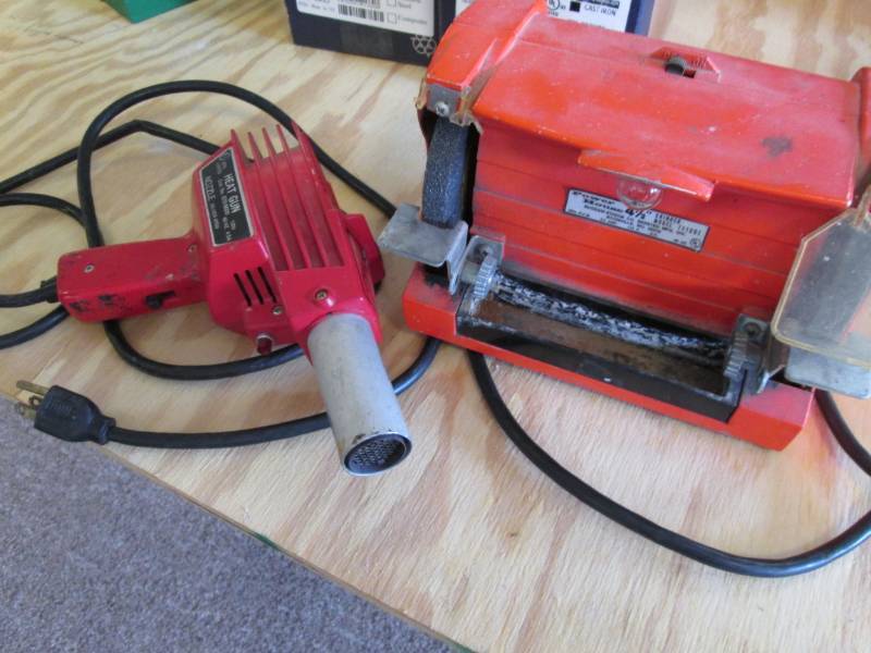 lot 41 image: Heat gun and grinder...