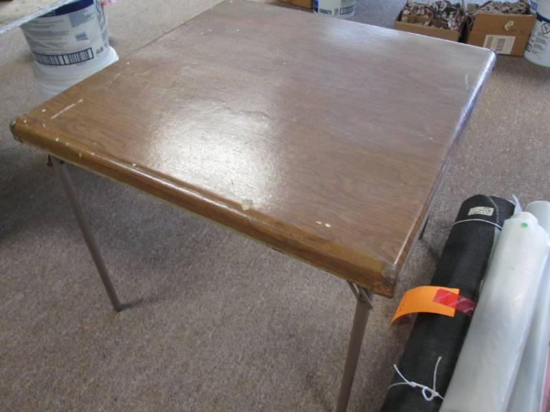 lot 60 image: Vintage card table...