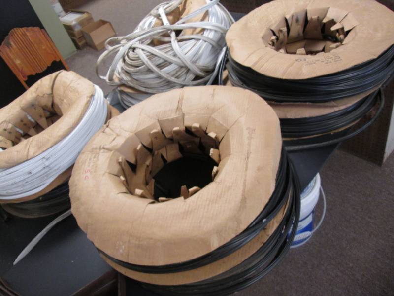lot 73 image: 8 rolls of vinyl sash trim...