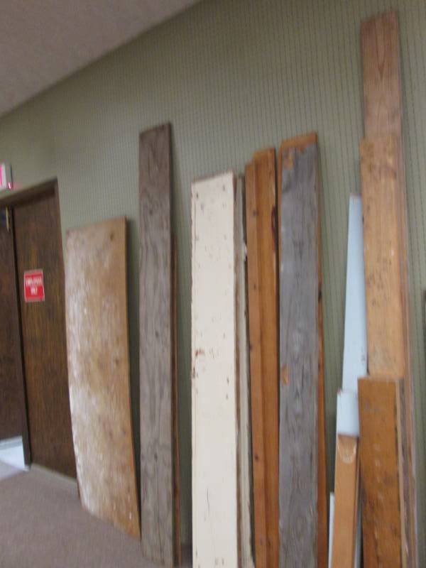 lot 114 image: Lot of weathered boards...