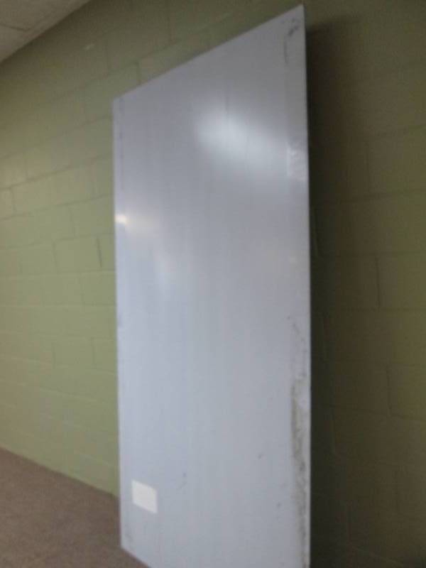 lot 124 image: 4 x 8 metal faced sign board...