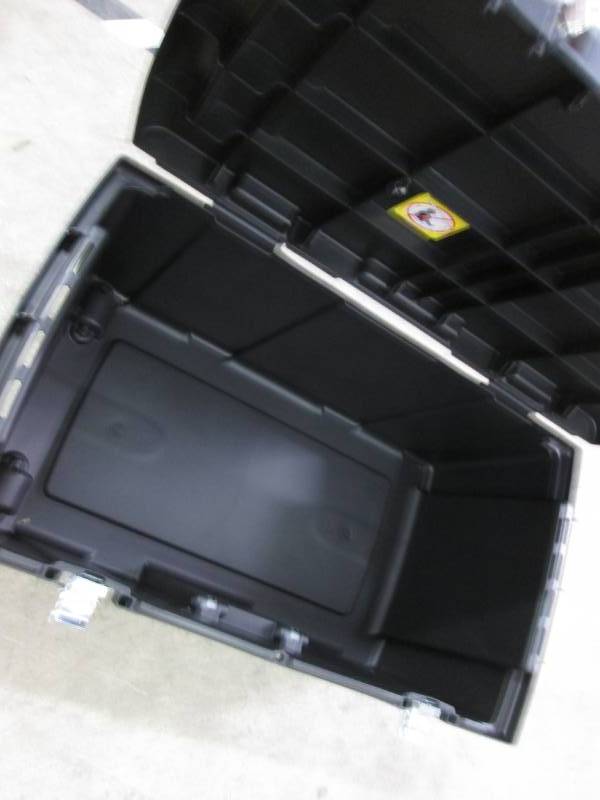 lot 202 image: Black Sterilite Footlocker 31.14x1...