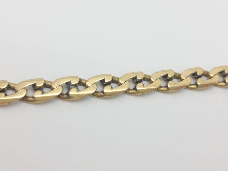 lot 53 image: 14k Yellow Gold Chain Bracelet - 10.7 Grams