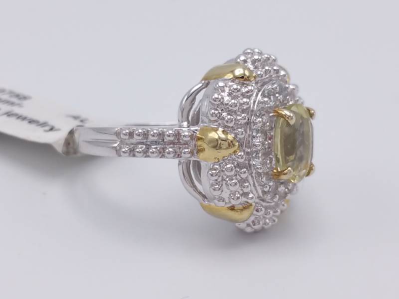 lot 75 image: Citrine Estate Ring in Gold over Sterling Silver