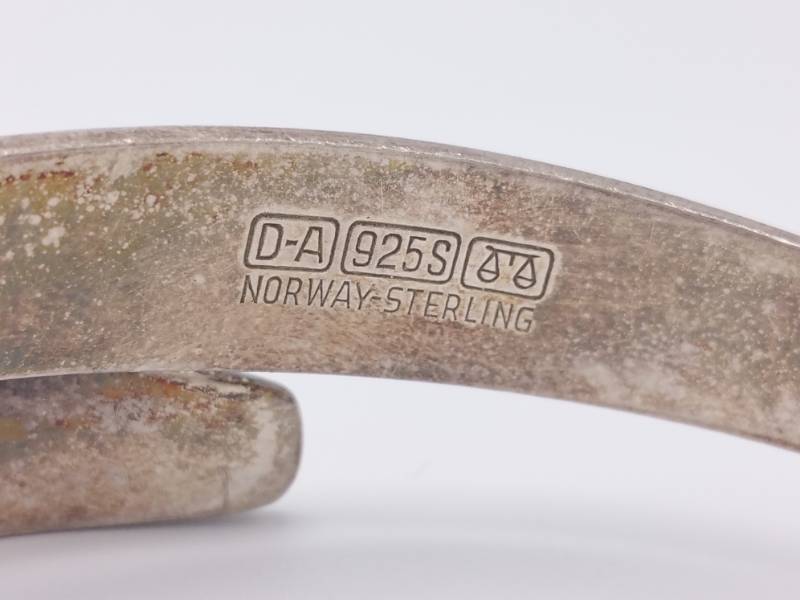 lot 84 image: David Anderson Norway Sterling Silver Designer Estate Bracelet - 37.7 Grams