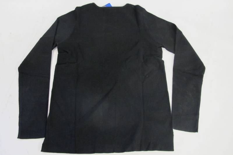 NEW WOMENS KIRKLAND SIGNATURE CREWNECK SWEATER- Large - Black - RIB KNIT STRETCH