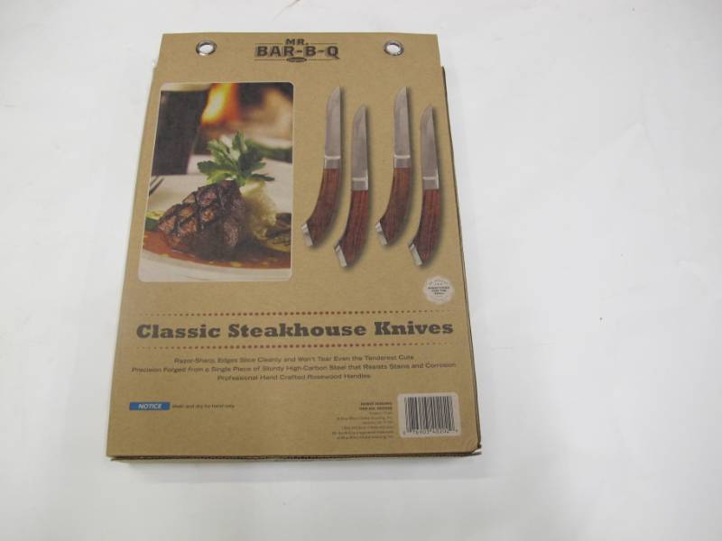Mr. Bar-B-Q Classic Steakhouse Knives - Set of 4- NEW
