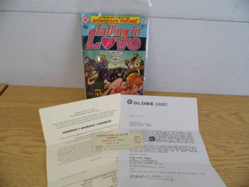 lot 90 image: Original Woodstock Ticket - Comic
