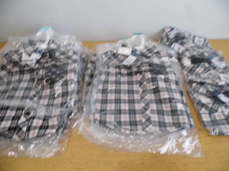 lot 97 image: Lot of 16 Osh Kosh Plaid Shirts w Bowtie