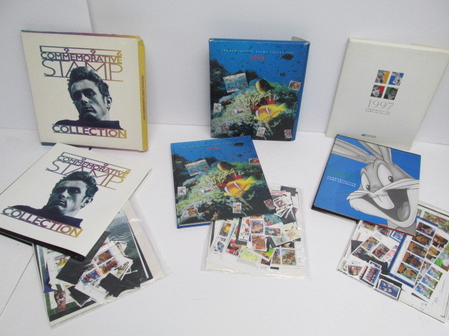 lot 65 image: 3 Commemorative Stamp Books wStamps
