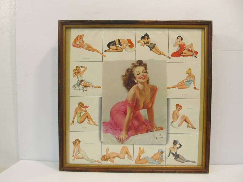 lot 31 image: Vintage 1940s GIL ELVGREN Pinup Print