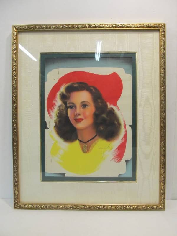 lot 32 image: Vintage 1940s Billy Devorss Pinup Print