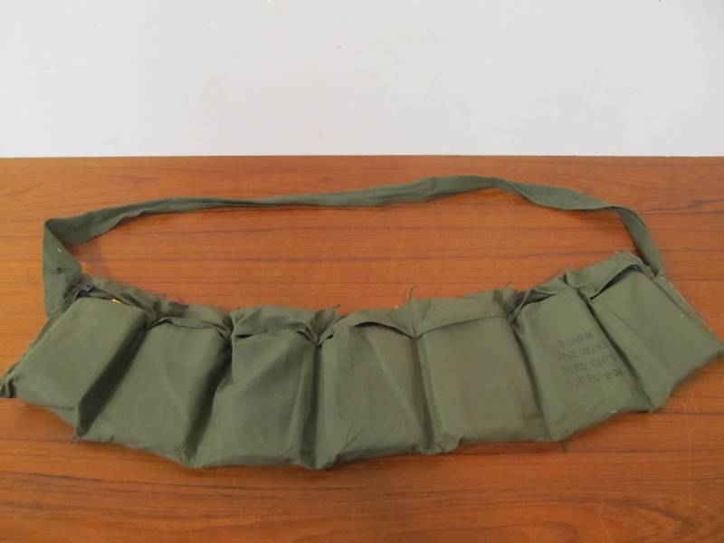 Original US Army Vietnam War M16 Bandolier Ammo Sling FULL w/Original ...