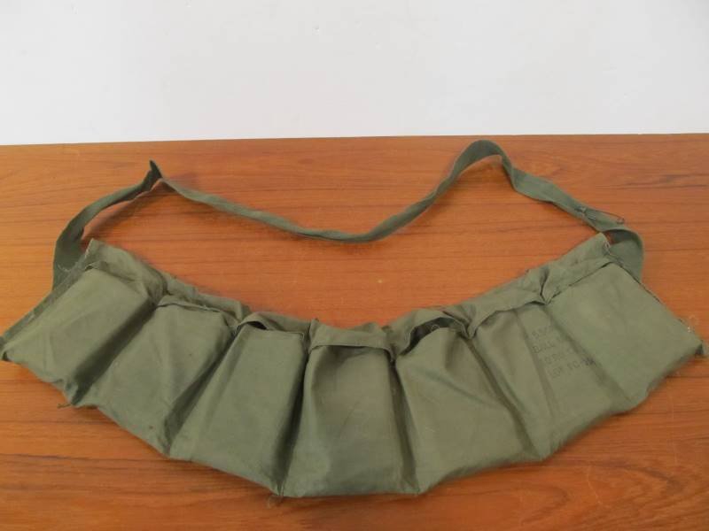 lot 47 image: Original US Army Vietnam War M16 Bandolier Ammo Sling FULL wOriginal Ammo #3