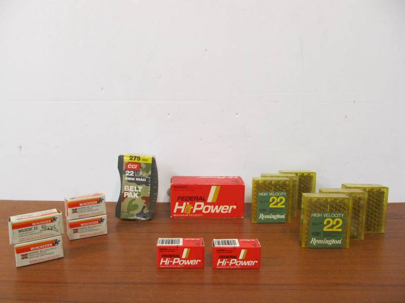 lot 49 image: Large Lot of .22 Rifle Ammo