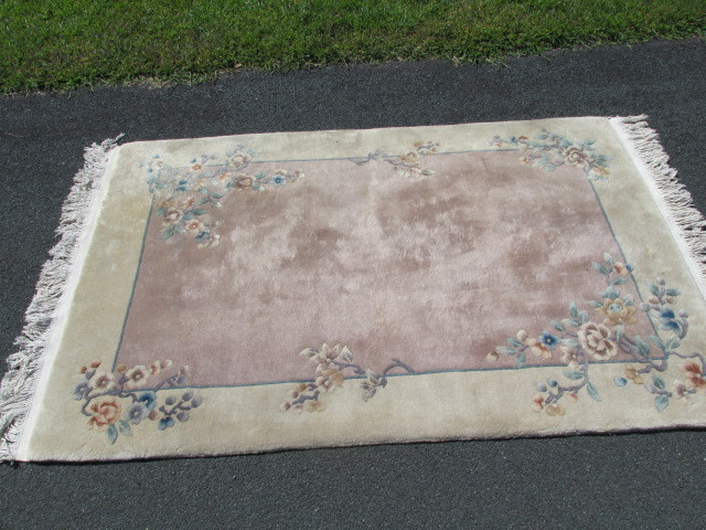 Vintage Hand Knotted Wool Rug Little Canada Estate Auction