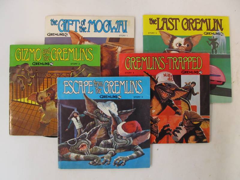 lot 227 image: Collection of Gizmo Gremlin Adventures Read-a-Long Books & Records