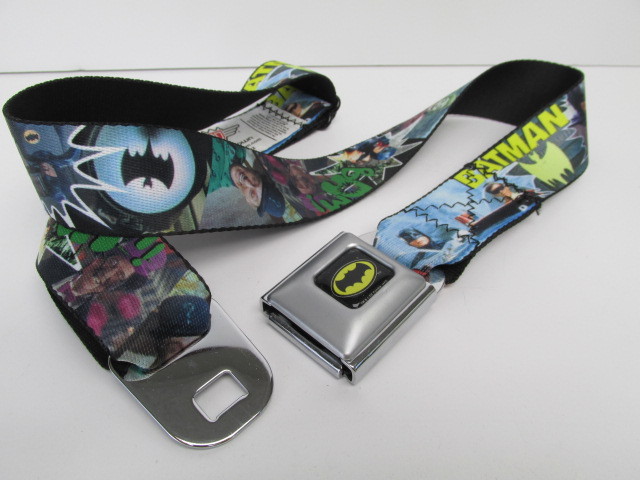 lot 230 image: Batman Seatbelt Belt by Buckle-Down