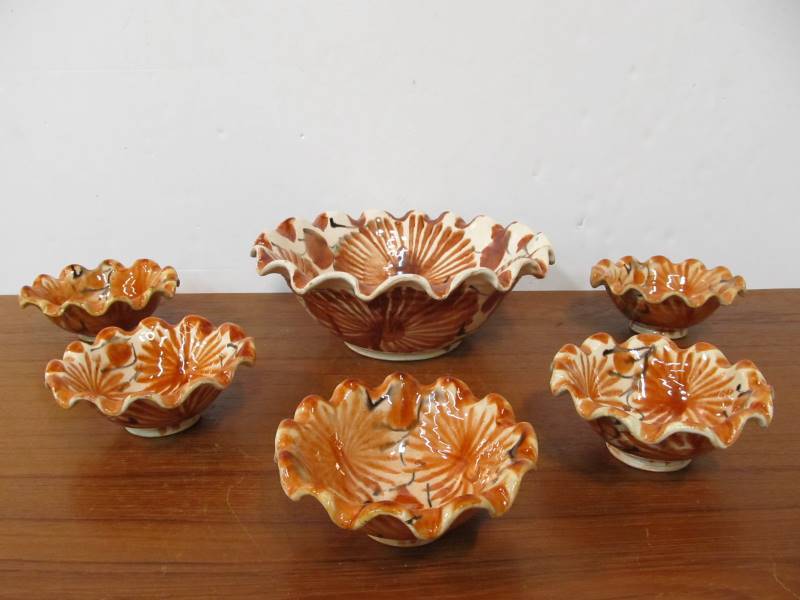 lot 240 image: Group of Vintage Southwestern Art Pottery Bowls