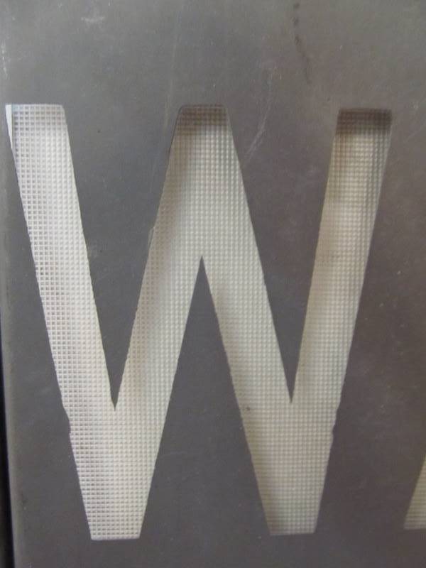 lot 140 image: Vintage Stop Light WALK Glass Lens