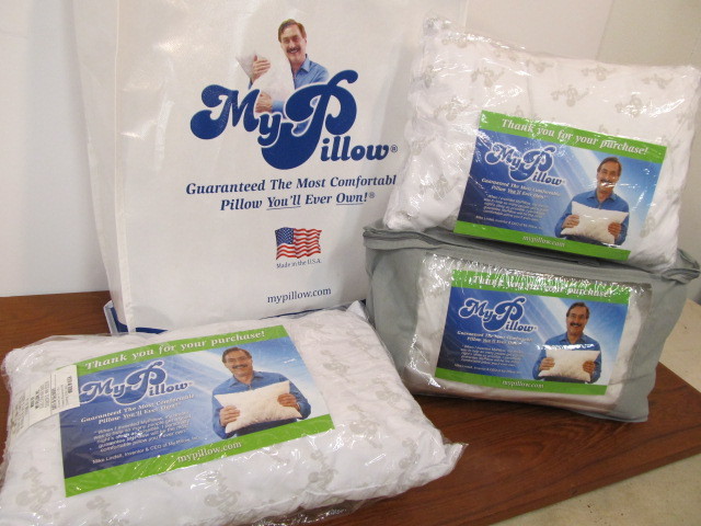 lot 145 image: 3 BRAND NEW Travel Size MyPillows