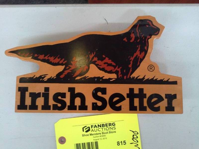 lot 815 image: Irish Setter Metal Wall Sign