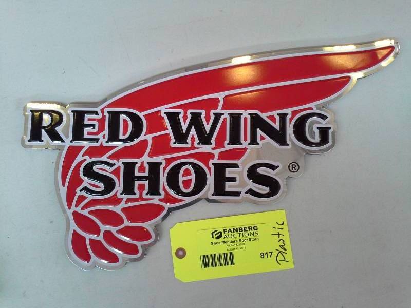 lot 817 image: Red Wing Shoes Plastic Wall Sign