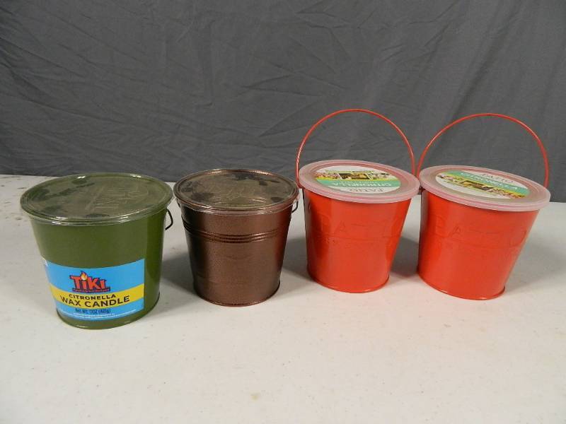 lot 65 image: 4 New Citronella Candle Buckets