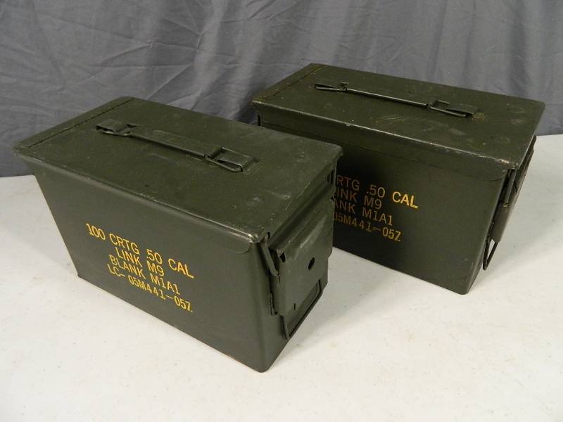 lot 85 image: 50 Cal Military Surplus Ammo Cans