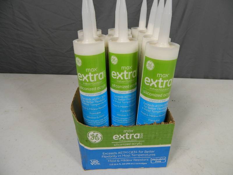 lot 91 image: 10 Tubes GE Clear Silicone