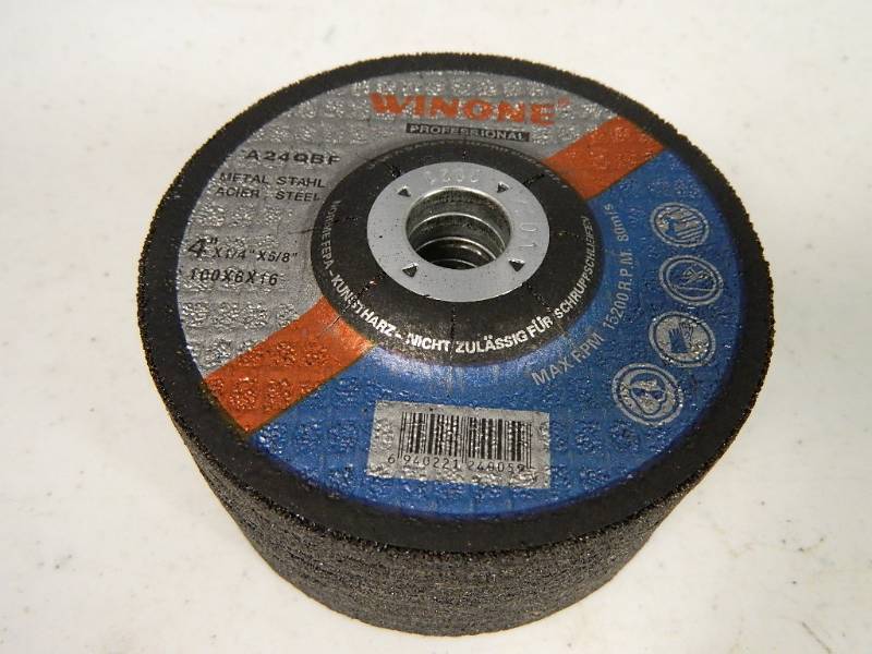 lot 107 image: 8 New 4 inch Cutting  Grinding Discs