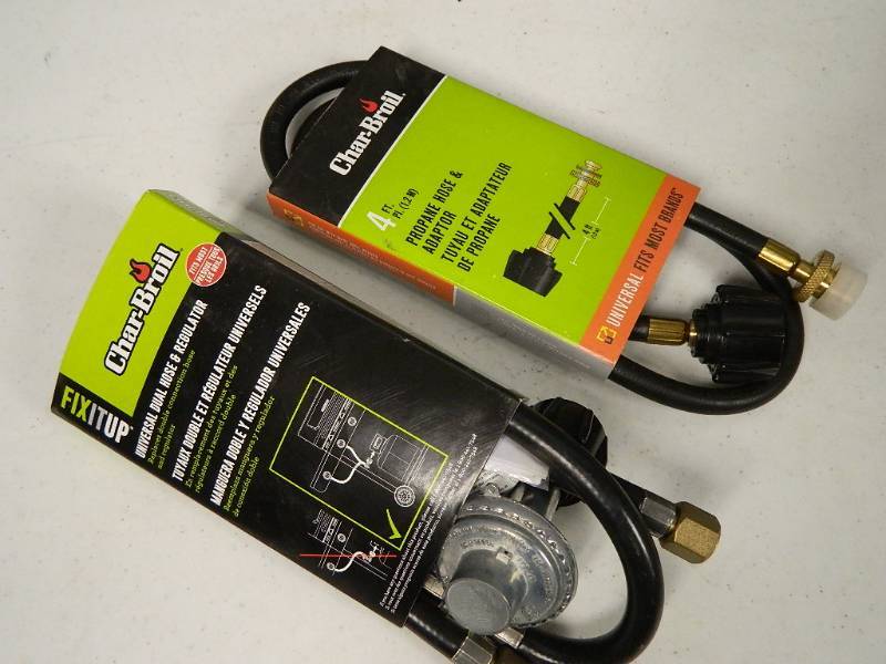 lot 110 image: New Charbroil Propane Hose and Adaptors