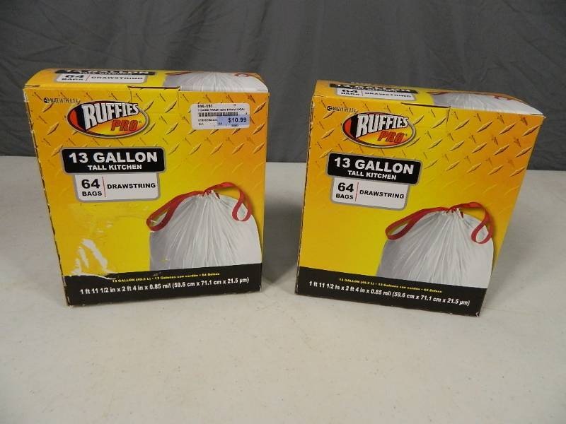lot 132 image: 128 New Tall Kitchen Garbage Bags