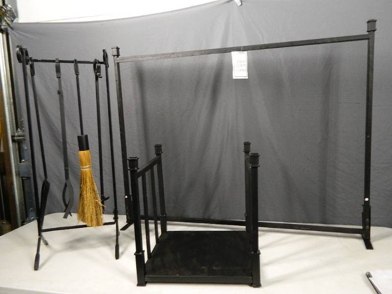 lot 146 image: New 7 Pc Fireplace Set