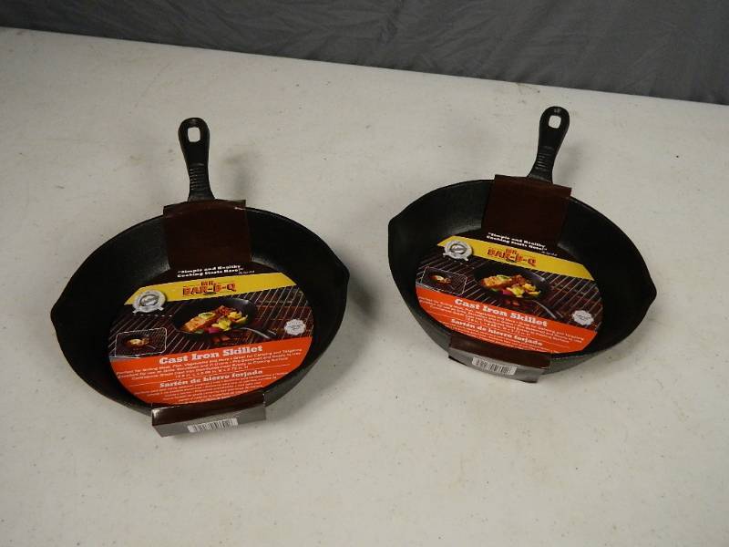 lot 154 image: 2 New Cast Iron Skillets
