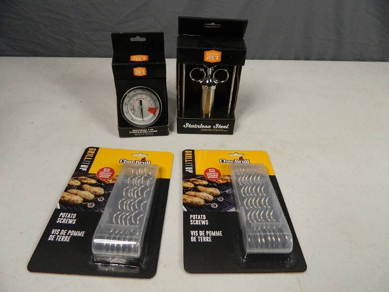 lot 162 image: New Charbroil and Oklahoma Joes Grilling Accessories
