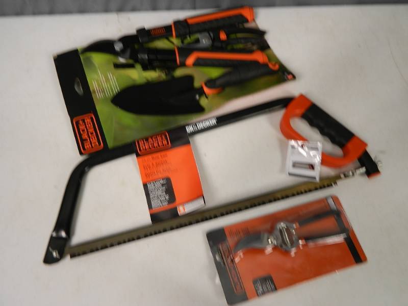 lot 230 image: New Black and Decker Garden Tools