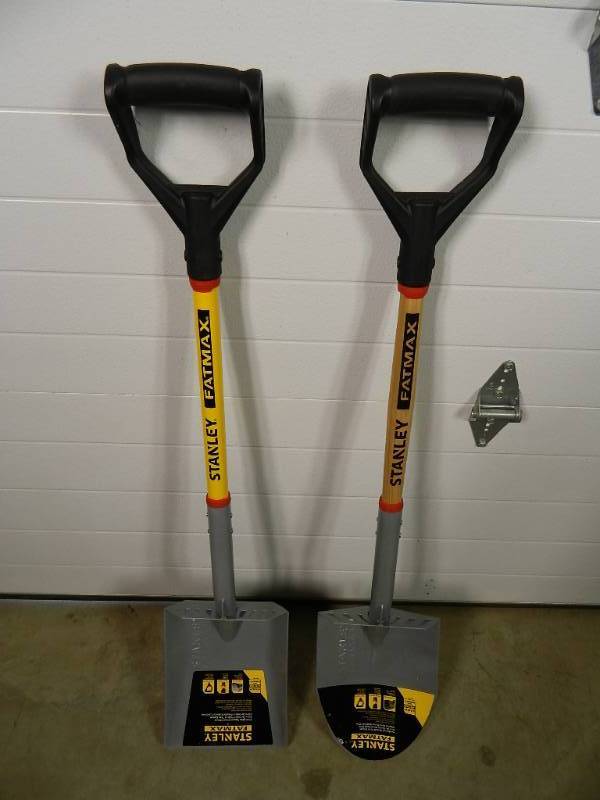 lot 241 image: 2 New Stanley Shovels