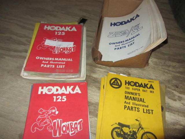 lot 85 image: Hodaka Manuals & Parts Catalogs