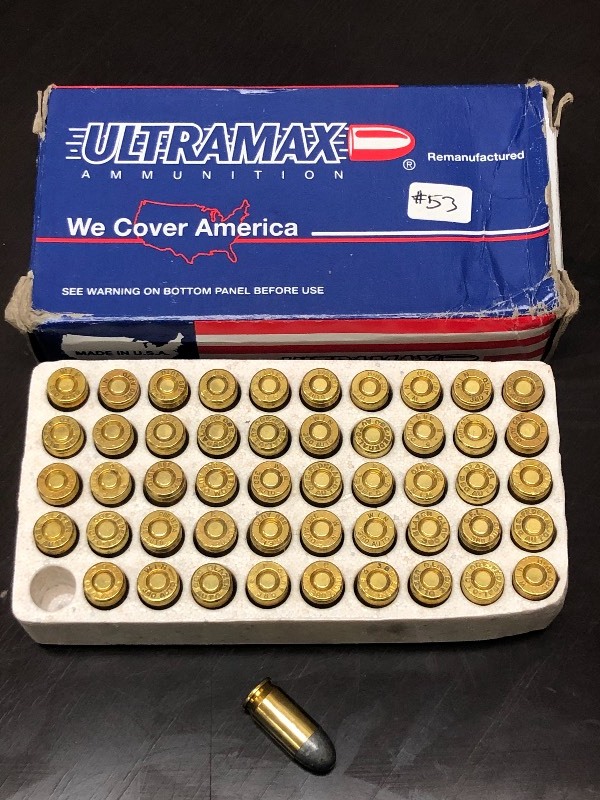 lot 53 image: (30) Rounds Of UltraMax .380-ACP