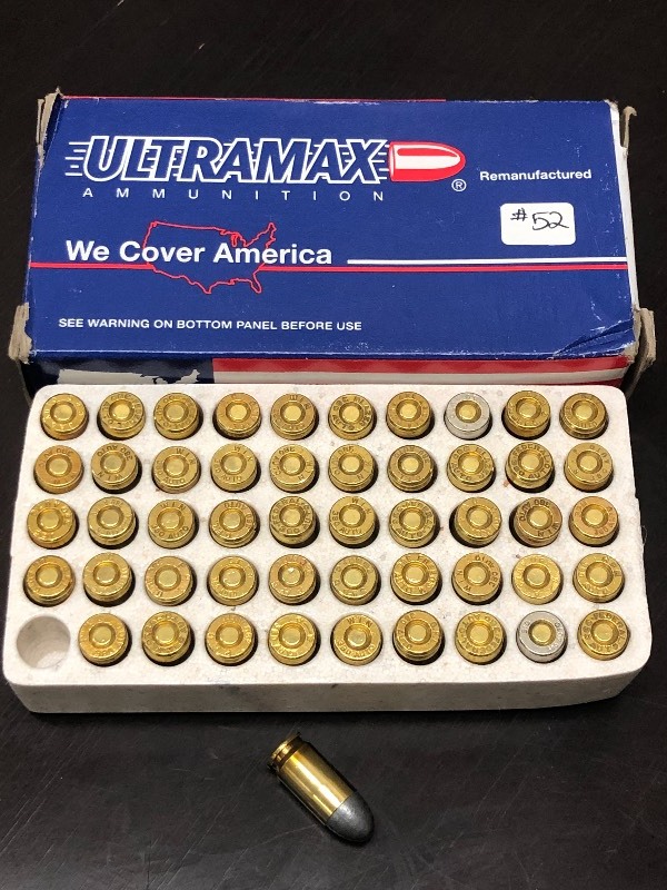 lot 52 image: (30) Rounds Of UltraMax .380-ACP