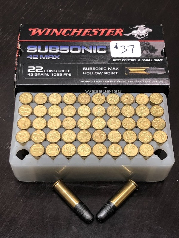 lot 37 image: (50) Rounds Of Winchester .22LR