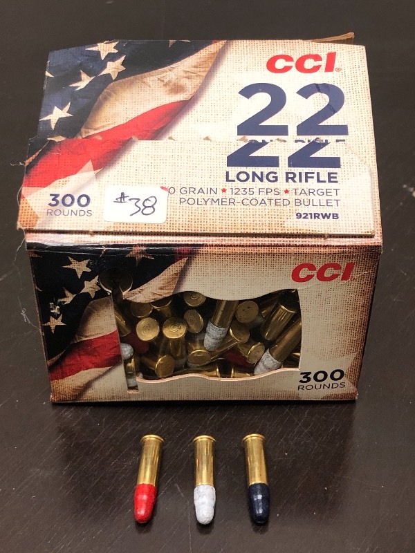 lot 38 image: Near-Full Box Of CCI .22LR