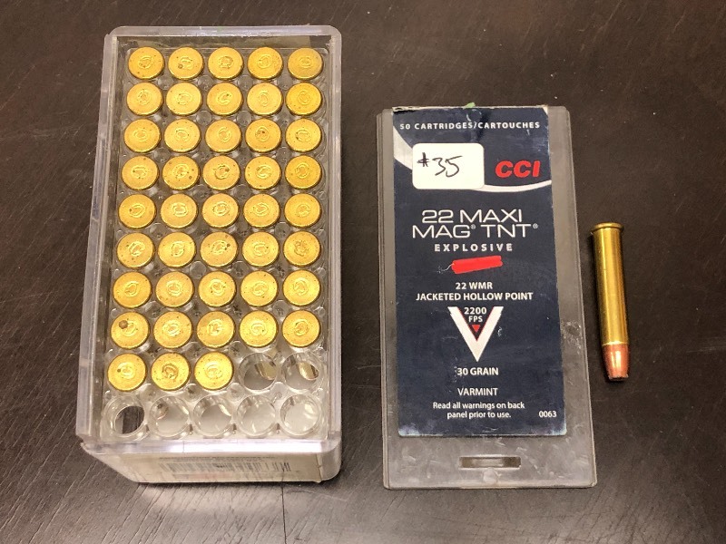 lot 35 image: (45) Rounds Of CCI .22-Mag